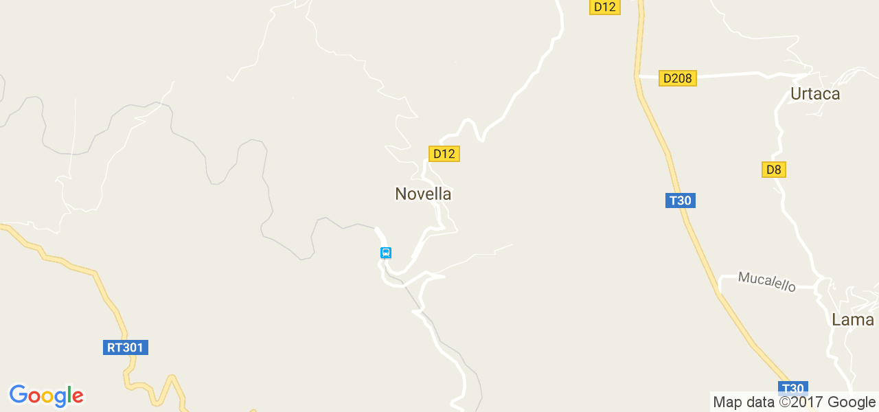 map de la ville de Novella