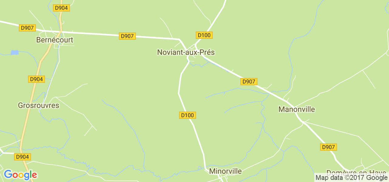 map de la ville de Noviant-aux-Prés