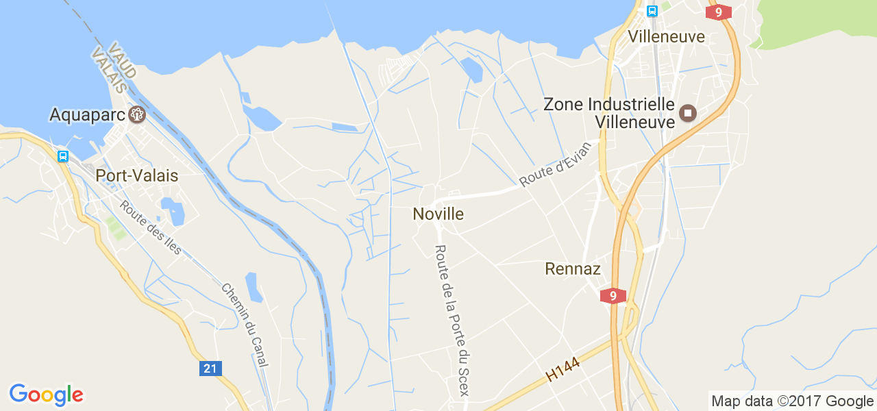 map de la ville de Noville