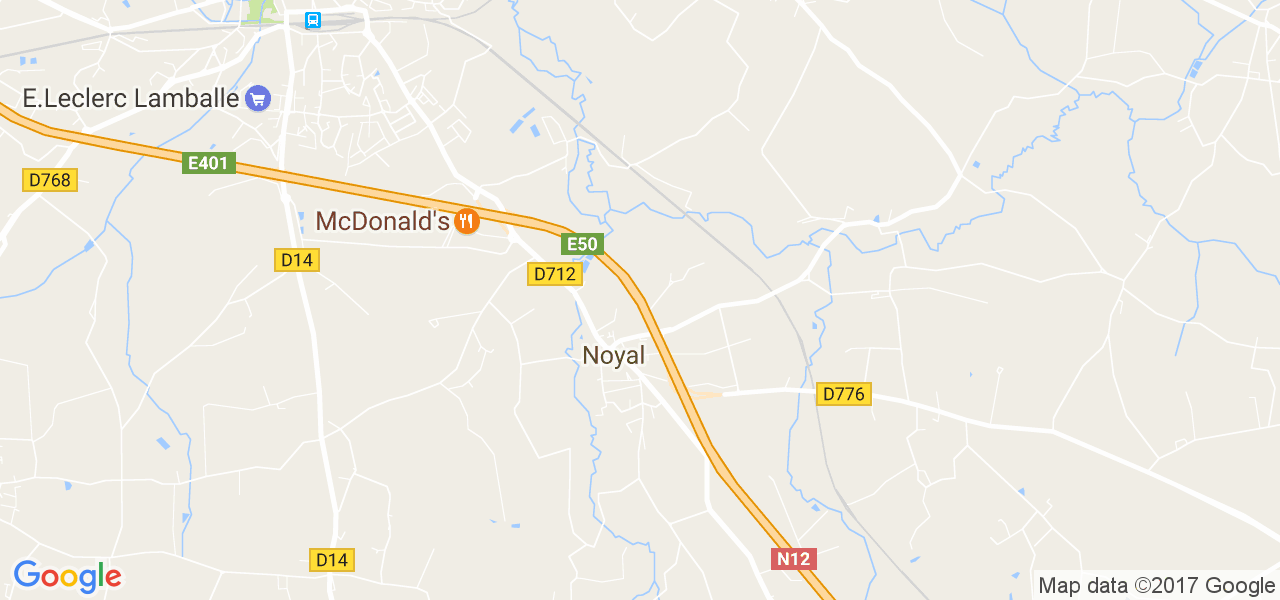 map de la ville de Noyal