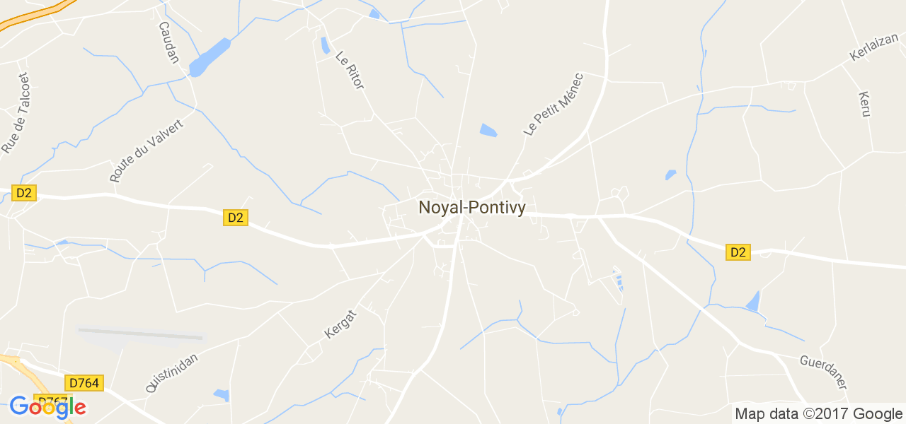 map de la ville de Noyal-Pontivy