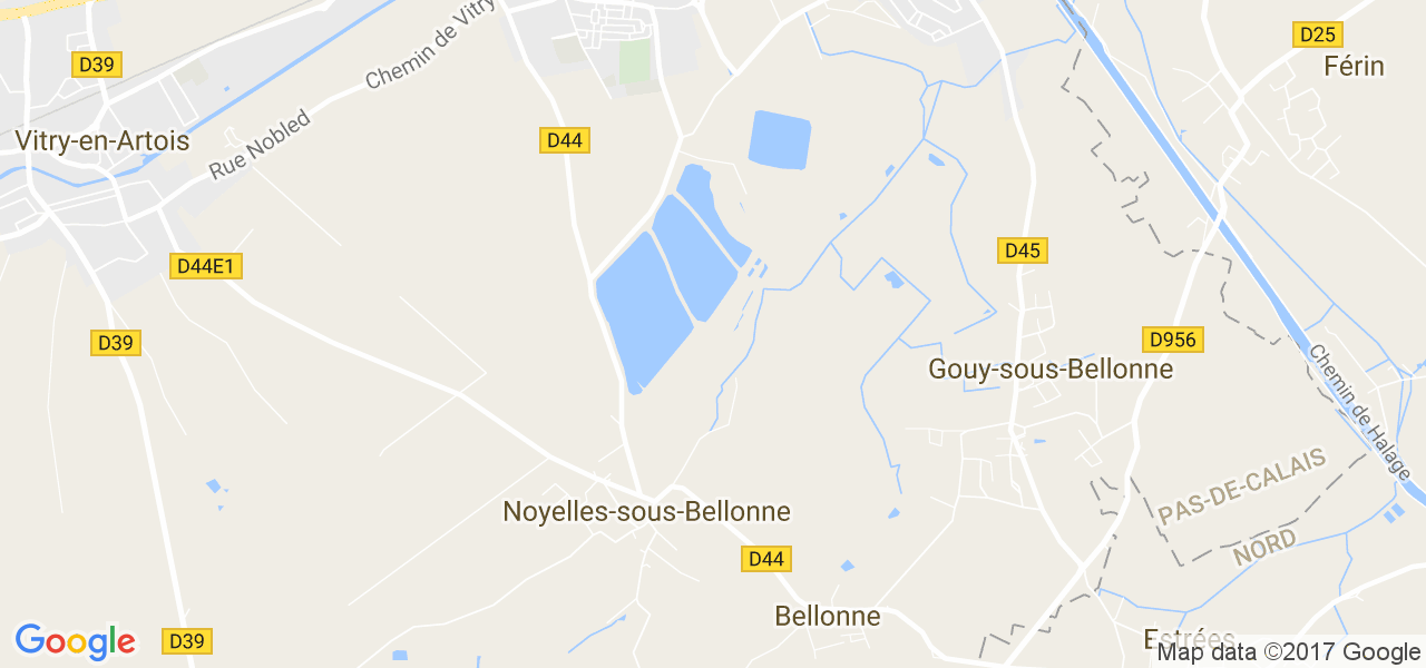 map de la ville de Noyelles-sous-Bellonne