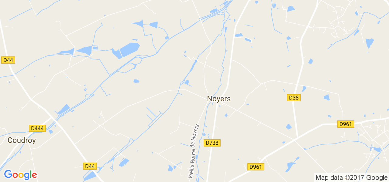 map de la ville de Noyers