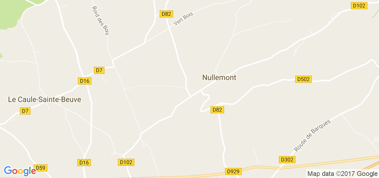 map de la ville de Nullemont