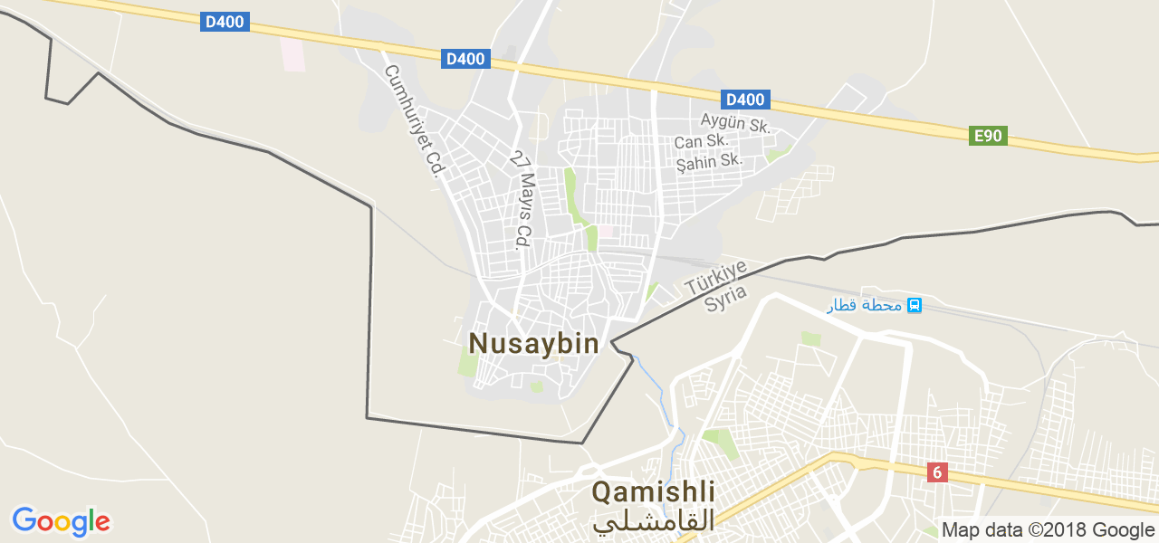 map of the city of Nusaybin