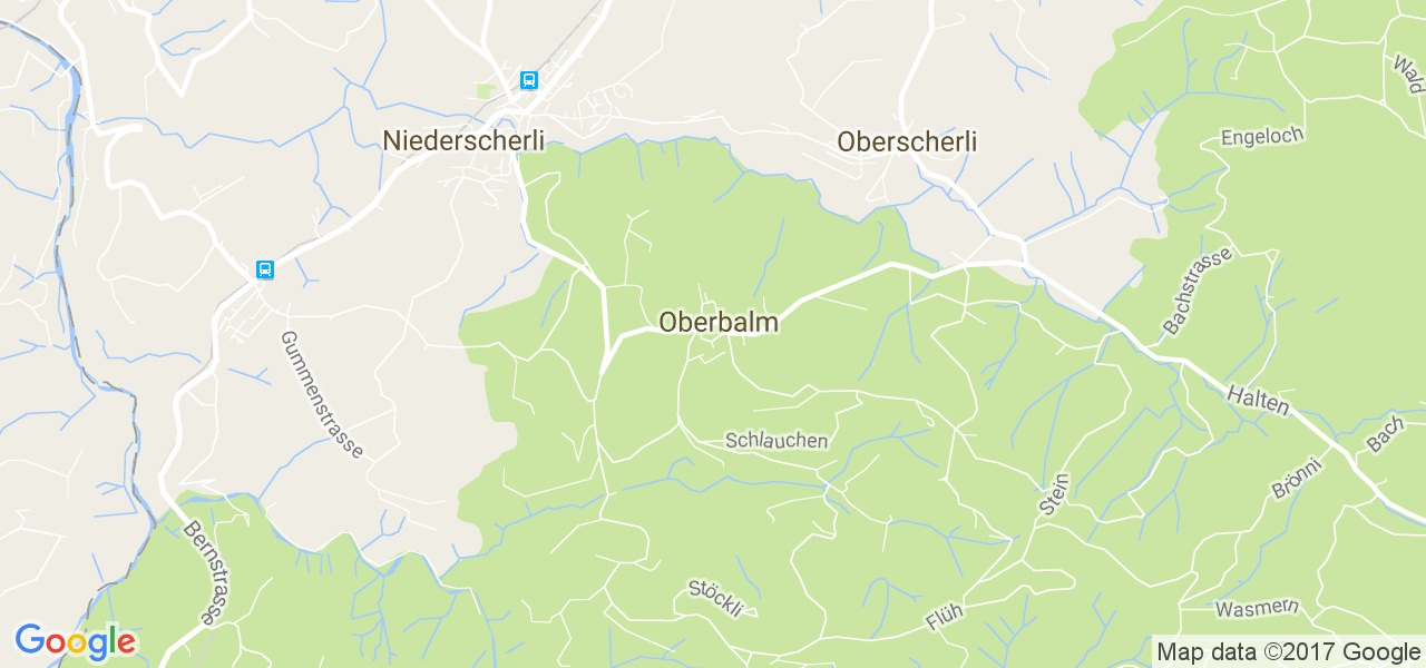 map de la ville de Oberbalm