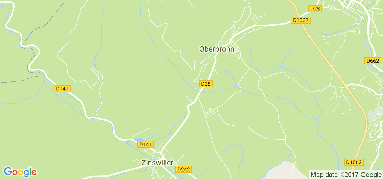 map de la ville de Oberbronn