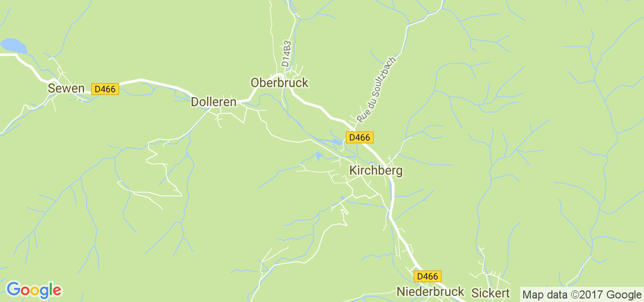 map de la ville de Oberbruck