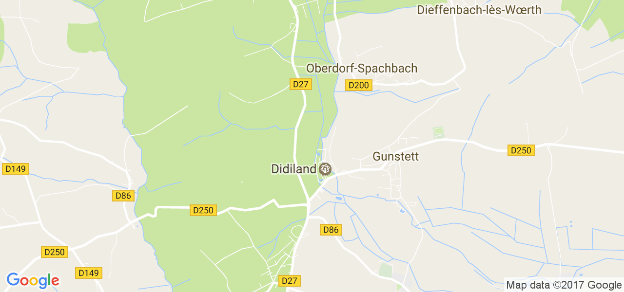 map de la ville de Oberdorf-Spachbach