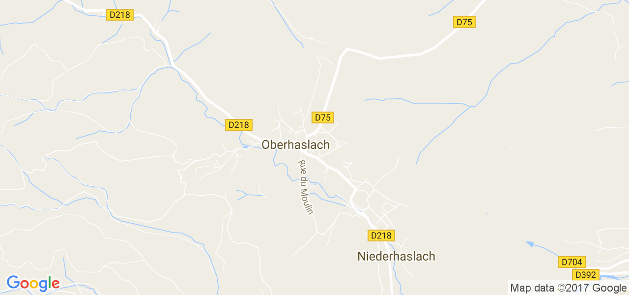 map de la ville de Oberhaslach