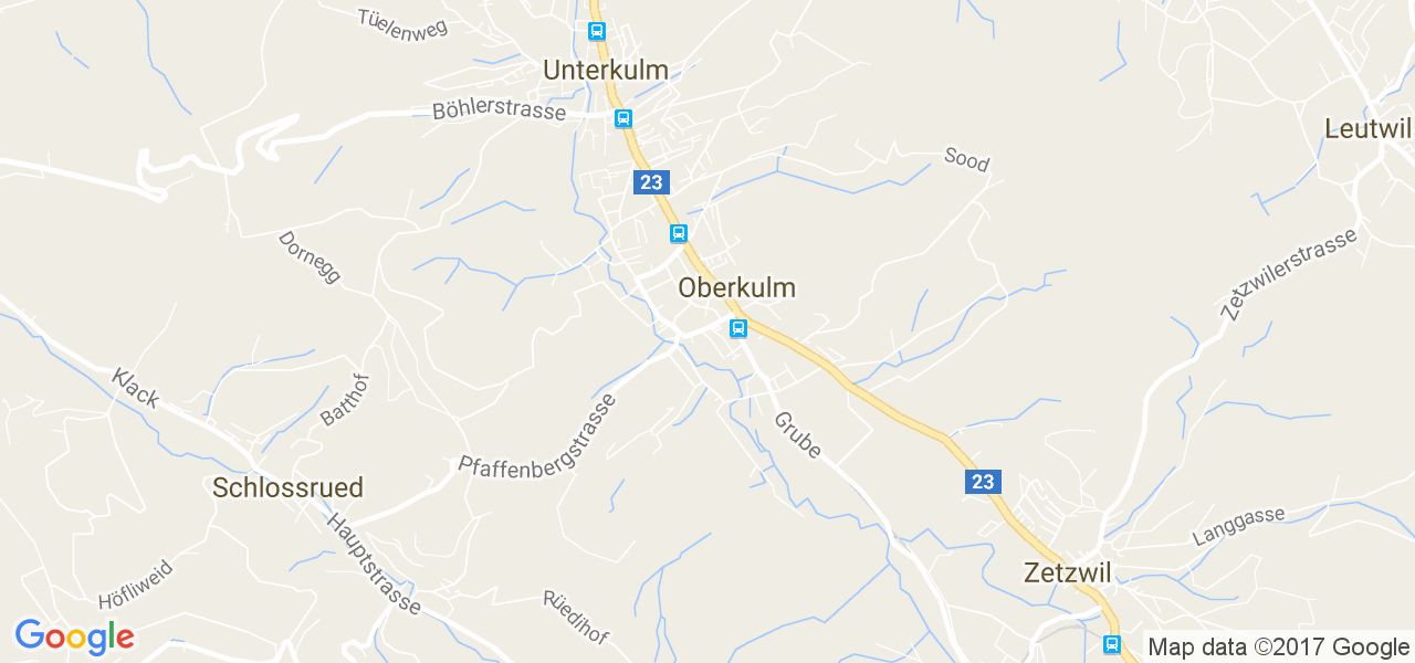 map de la ville de Oberkulm