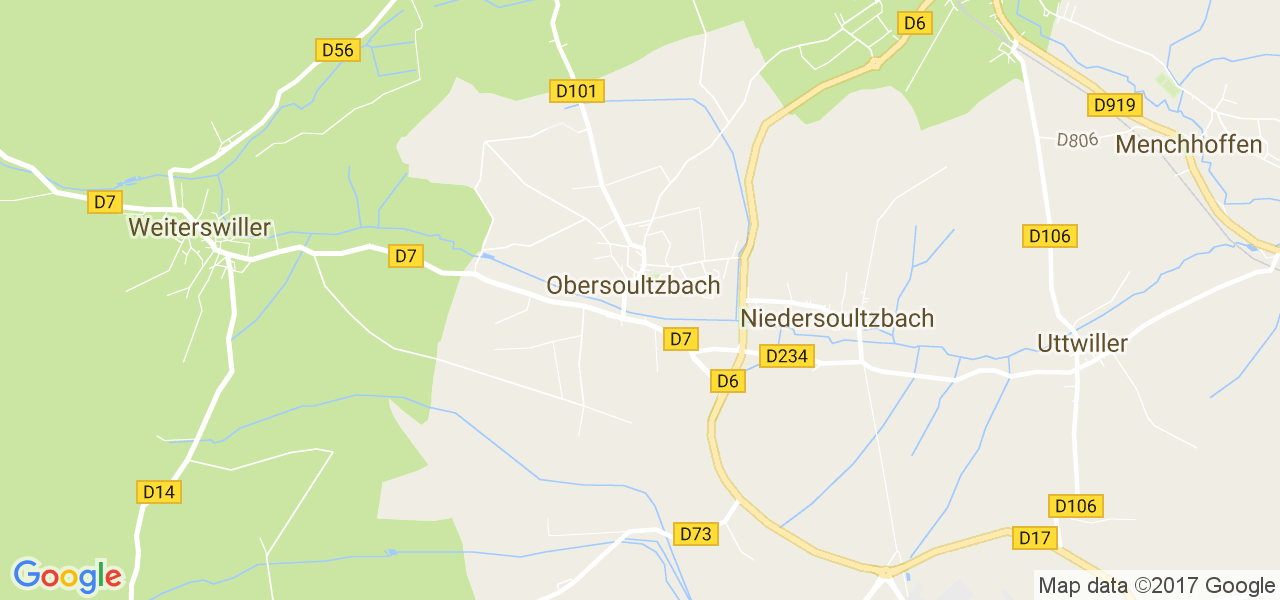 map de la ville de Obersoultzbach