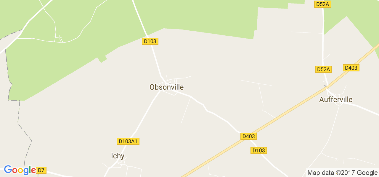 map de la ville de Obsonville