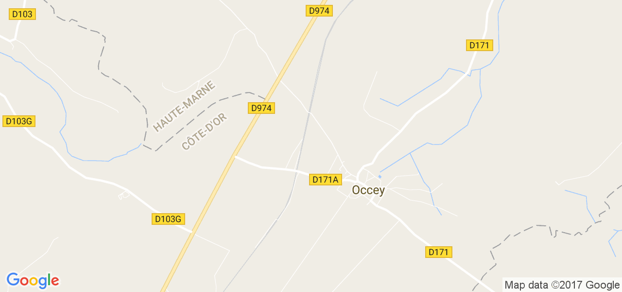 map de la ville de Occey