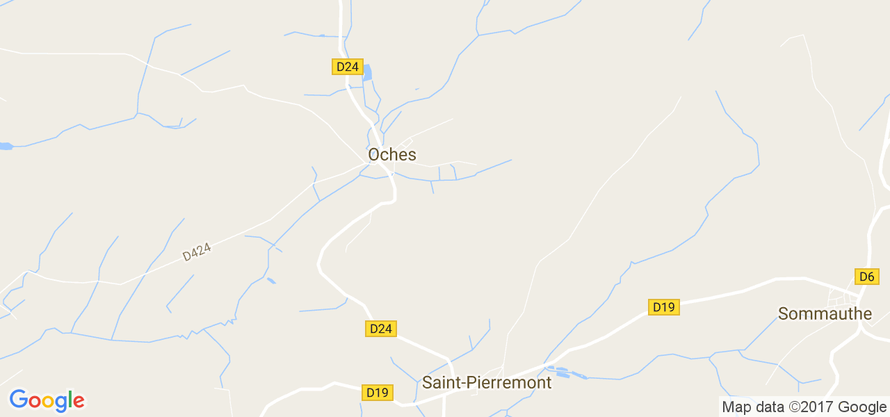 map de la ville de Oches