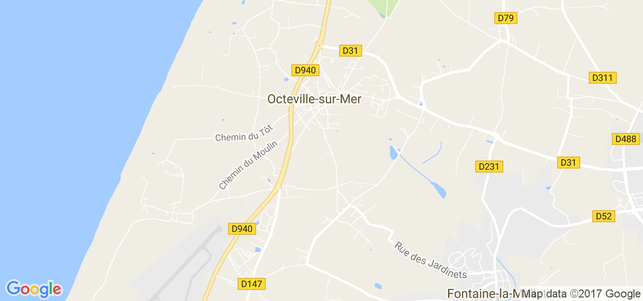 map de la ville de Octeville-sur-Mer