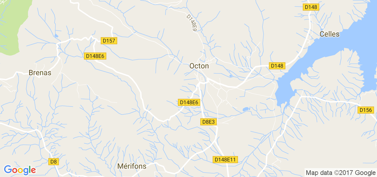 map de la ville de Octon