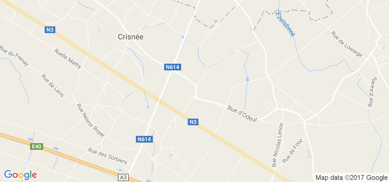 map de la ville de Odeur