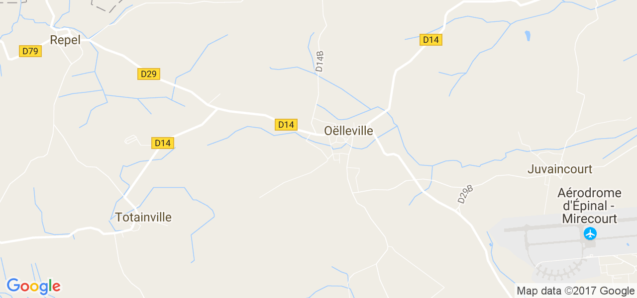 map de la ville de Oëlleville