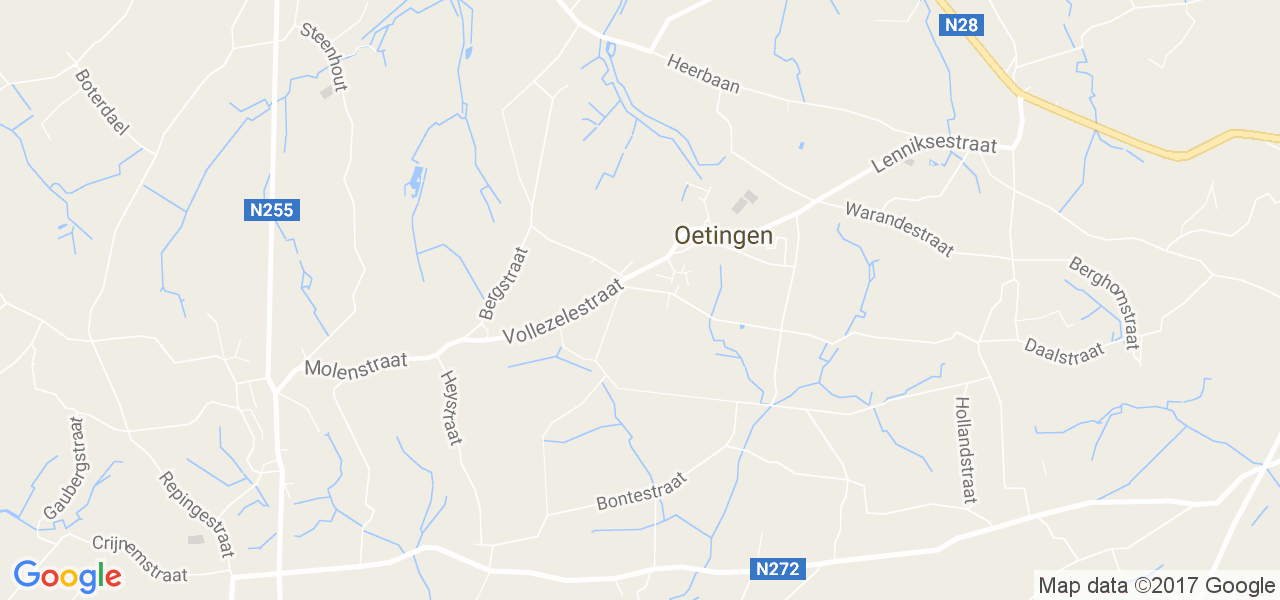 map de la ville de Oetingen