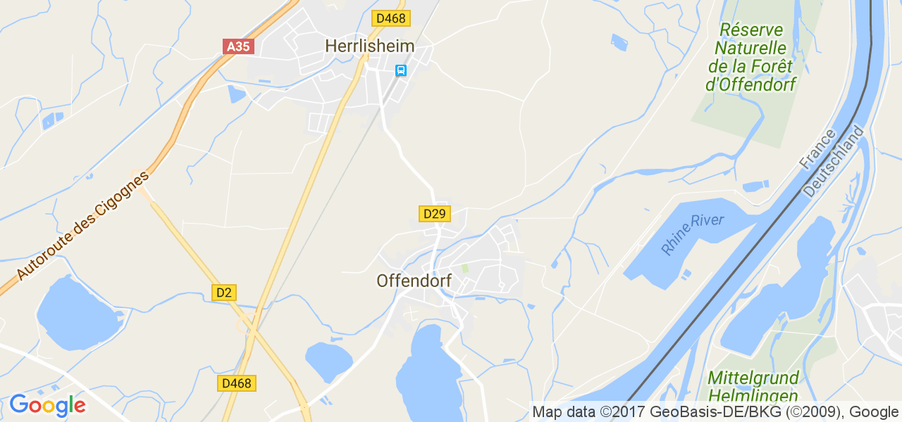 map de la ville de Offendorf