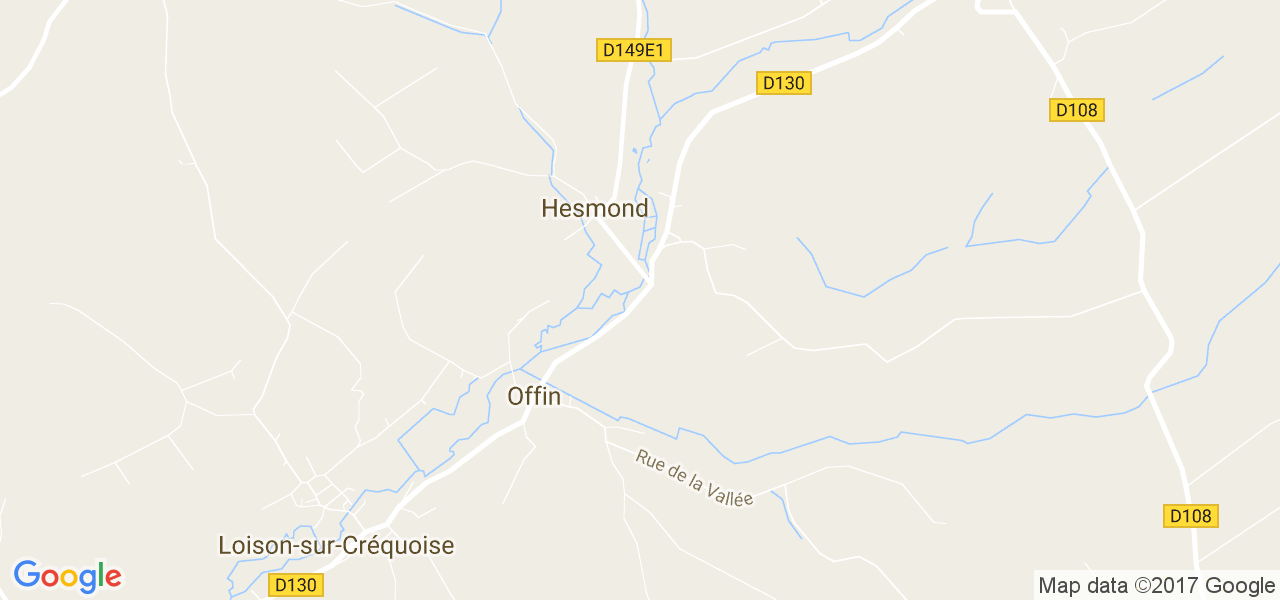 map de la ville de Offin