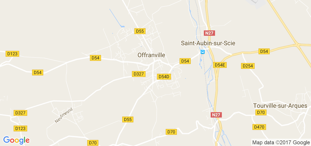 map de la ville de Offranville