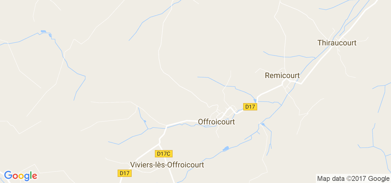 map de la ville de Offroicourt