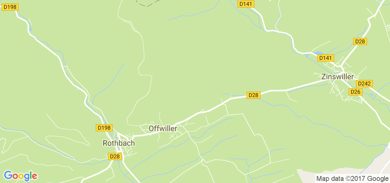 map de la ville de Offwiller