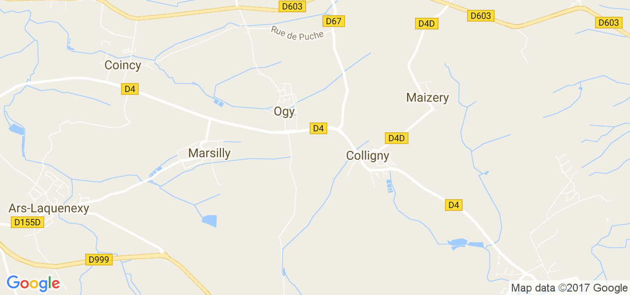 map de la ville de Ogy