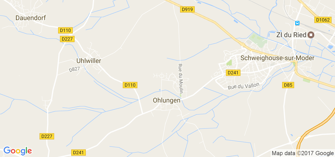 map de la ville de Ohlungen