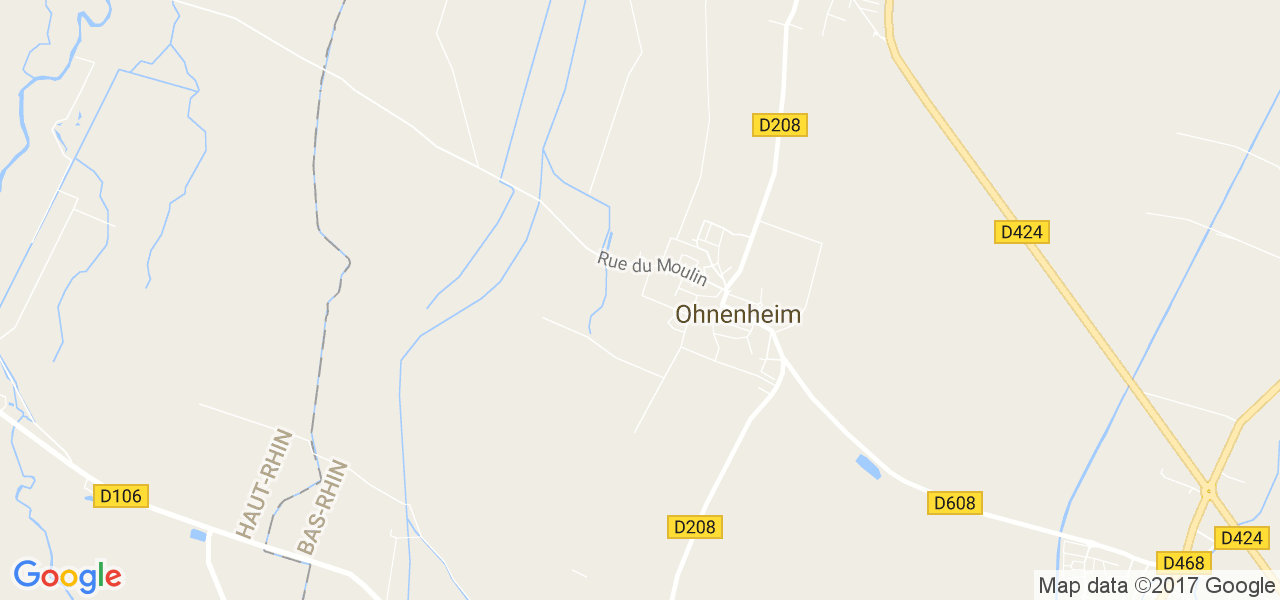 map de la ville de Ohnenheim