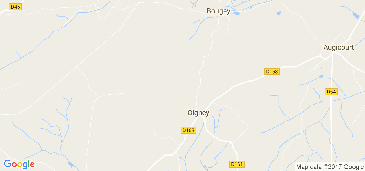 map de la ville de Oigney