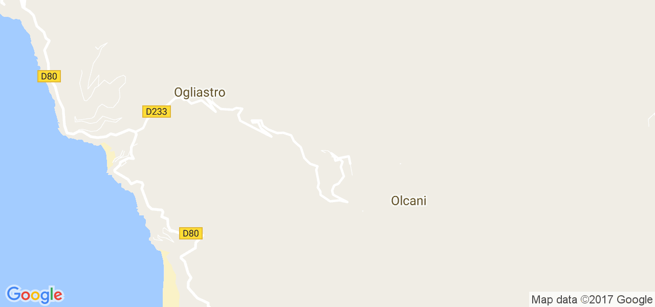 map de la ville de Olcani