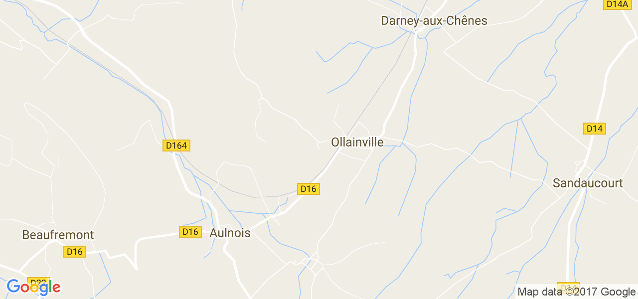 map de la ville de Ollainville