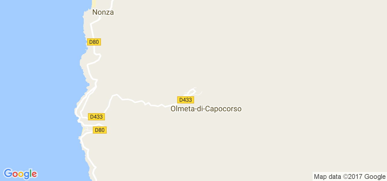 map de la ville de Olmeta-di-Capocorso