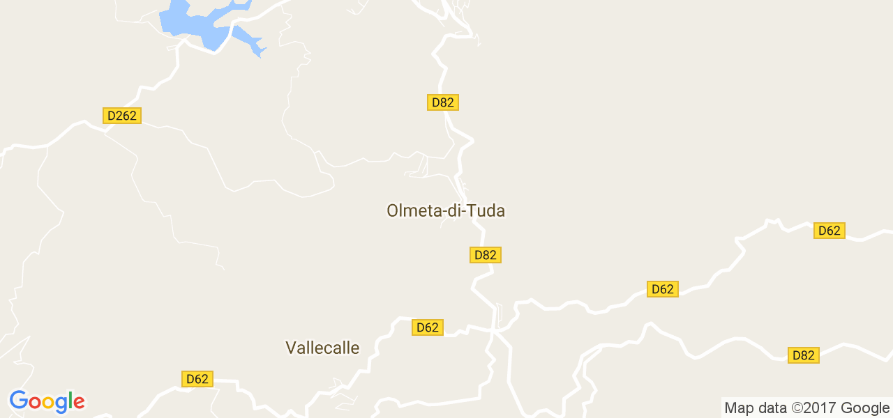 map de la ville de Olmeta-di-Tuda