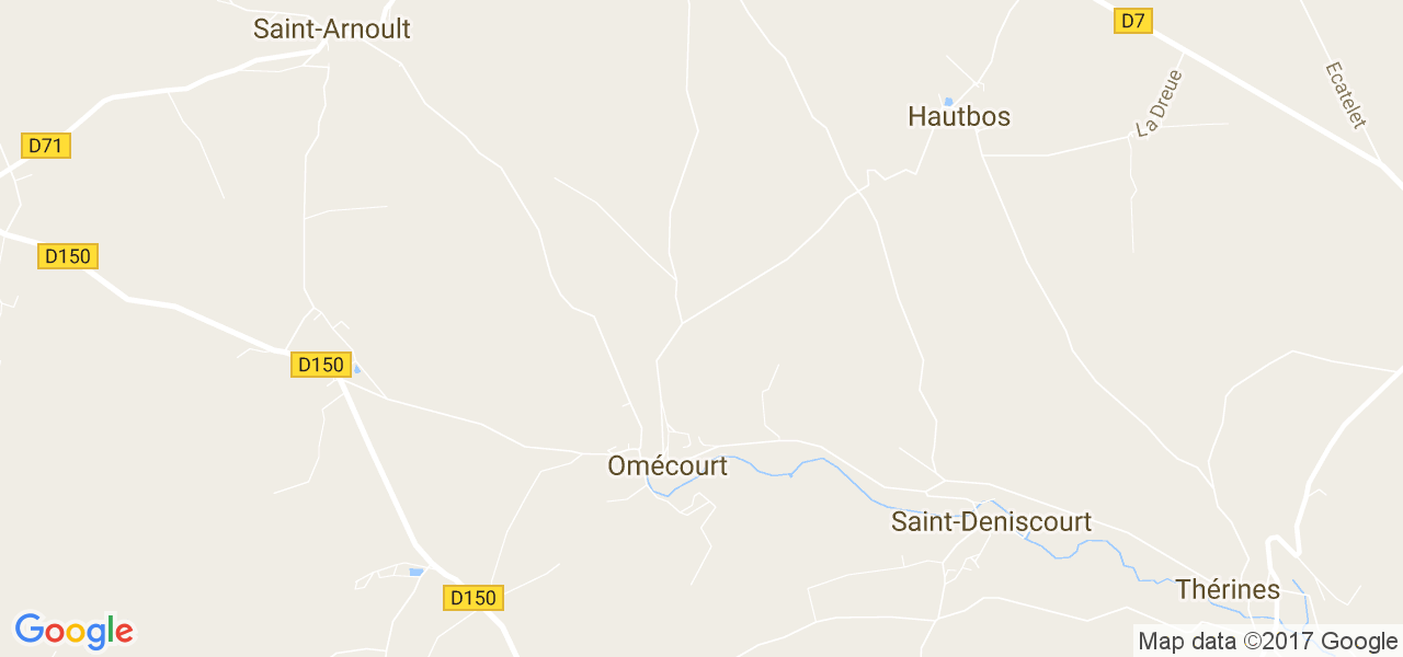 map de la ville de Omécourt