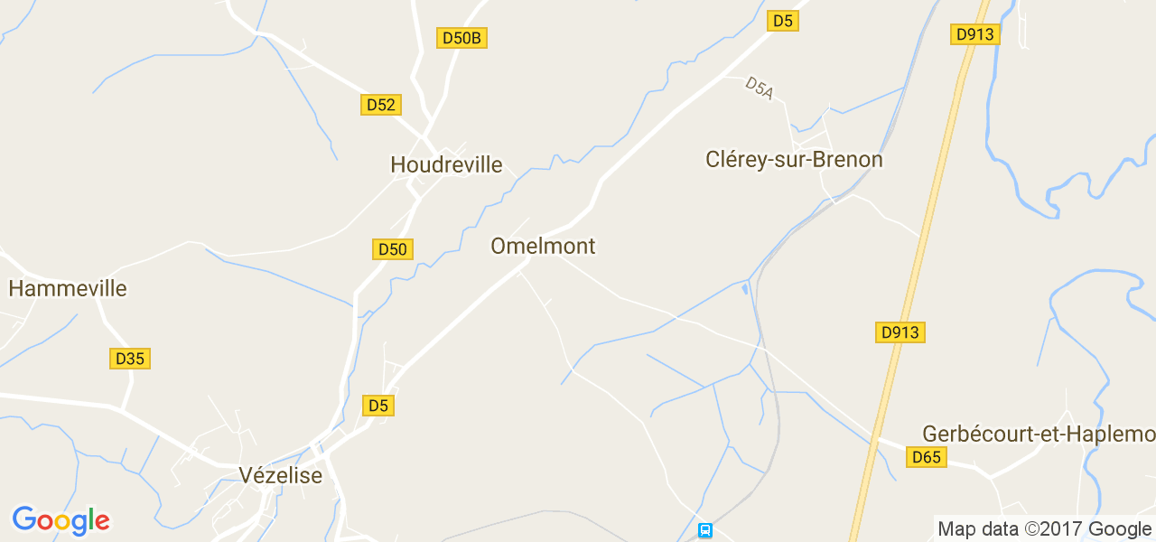 map de la ville de Omelmont