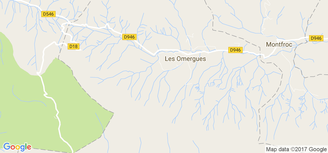 map de la ville de Omergues