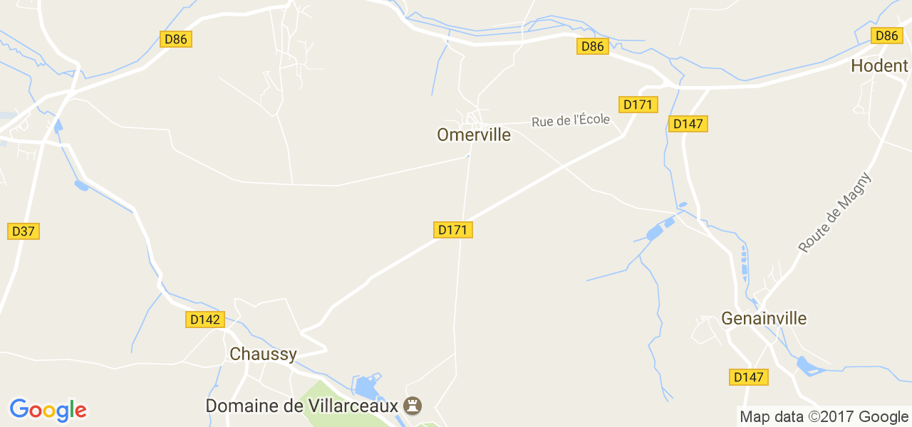 map de la ville de Omerville