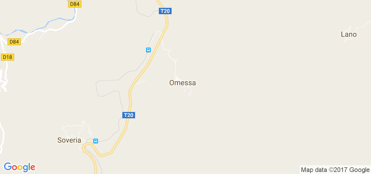 map de la ville de Omessa