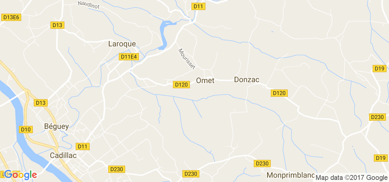 map de la ville de Omet