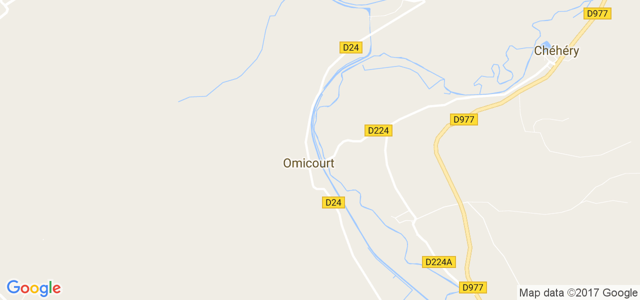 map de la ville de Omicourt