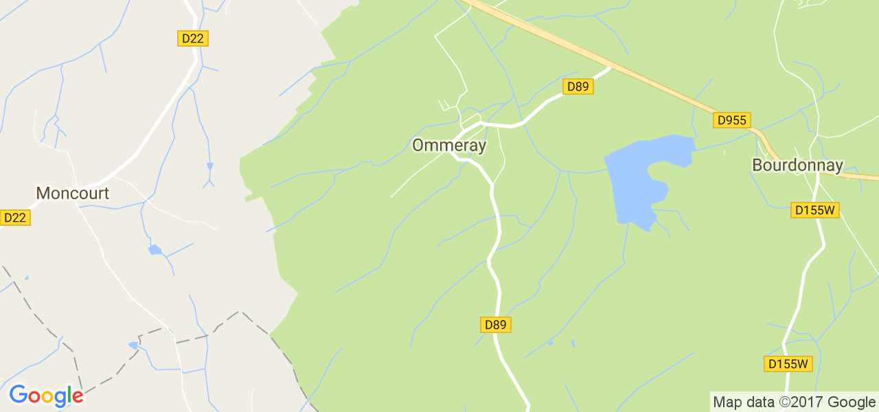 map de la ville de Ommeray