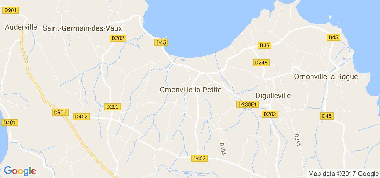 map de la ville de Omonville-la-Petite