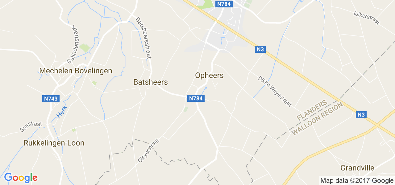 map de la ville de Opheers