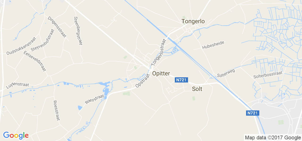 map de la ville de Opitter