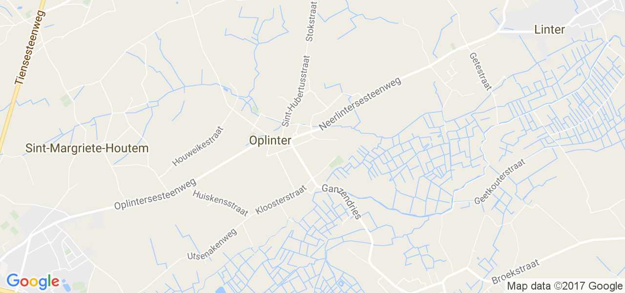 map de la ville de Oplinter