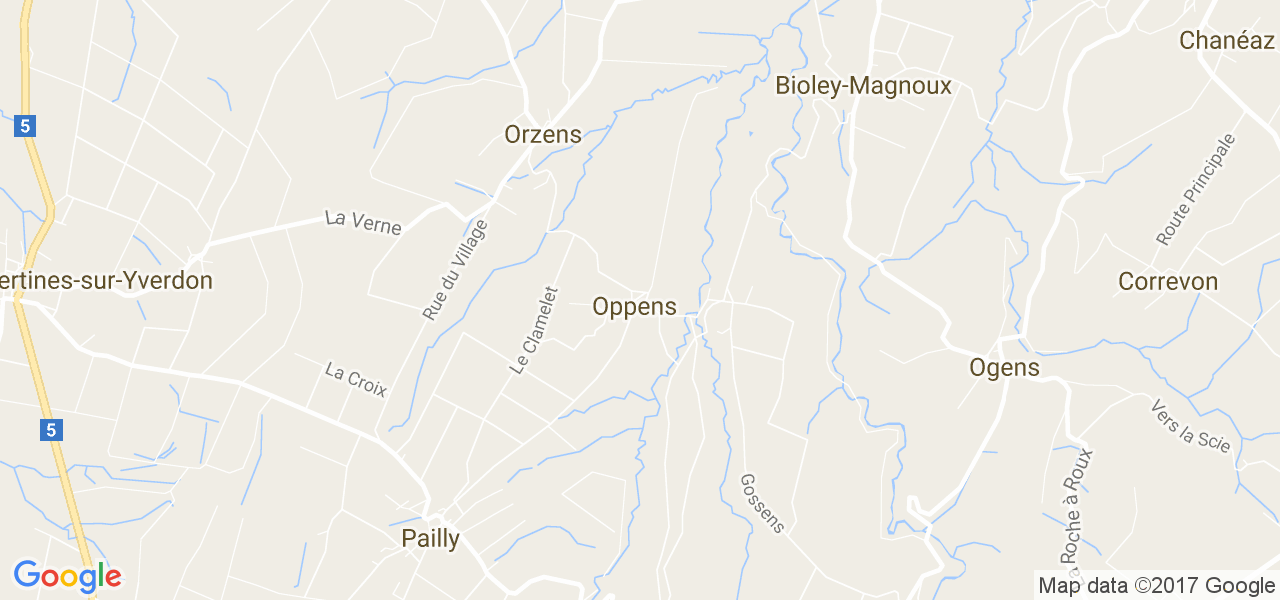 map de la ville de Oppens